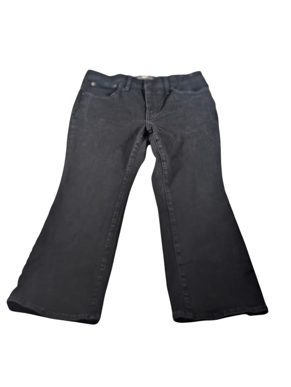 Madewell Black Mid-Rise Kick Out Jeans Size 30 Petite